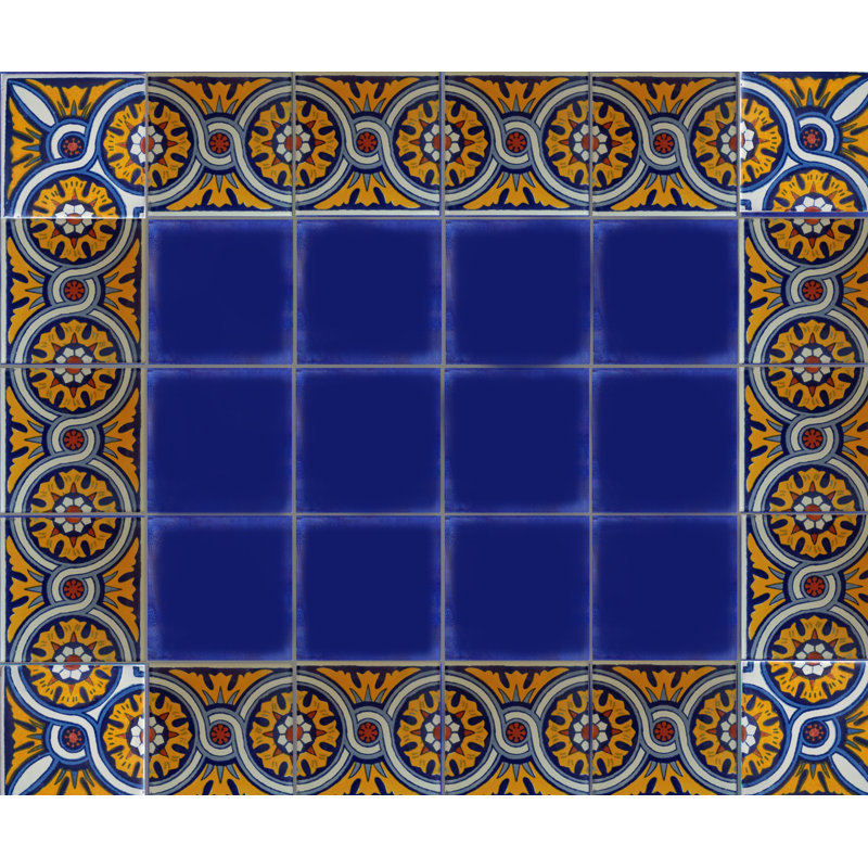 Carrelage mexicain à chaîne 4 pièces Talala 4,2 po x 4,2 po TalaMex