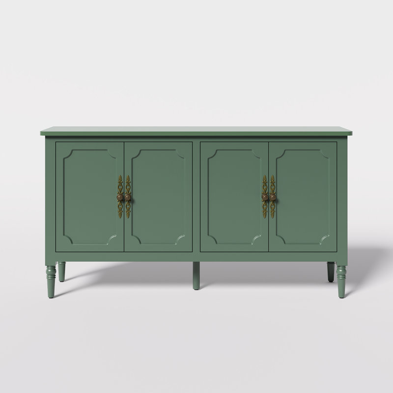 149.6cm Wide Solid Wood Sideboard, Green