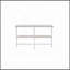 Console contemporaine avec plateau en bois et finition chêne blanc