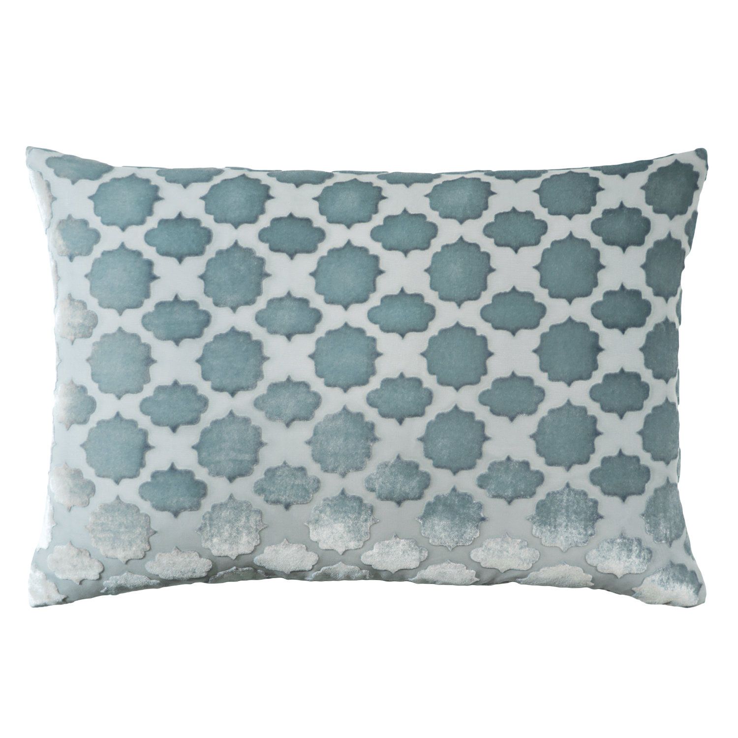 Ombre Silver Decorative Pillow by Kevin O'Brien