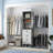 21"-96" Closet System With 3 Drawers And 3 Rods(Can Be Cut To Fit)-1254504141