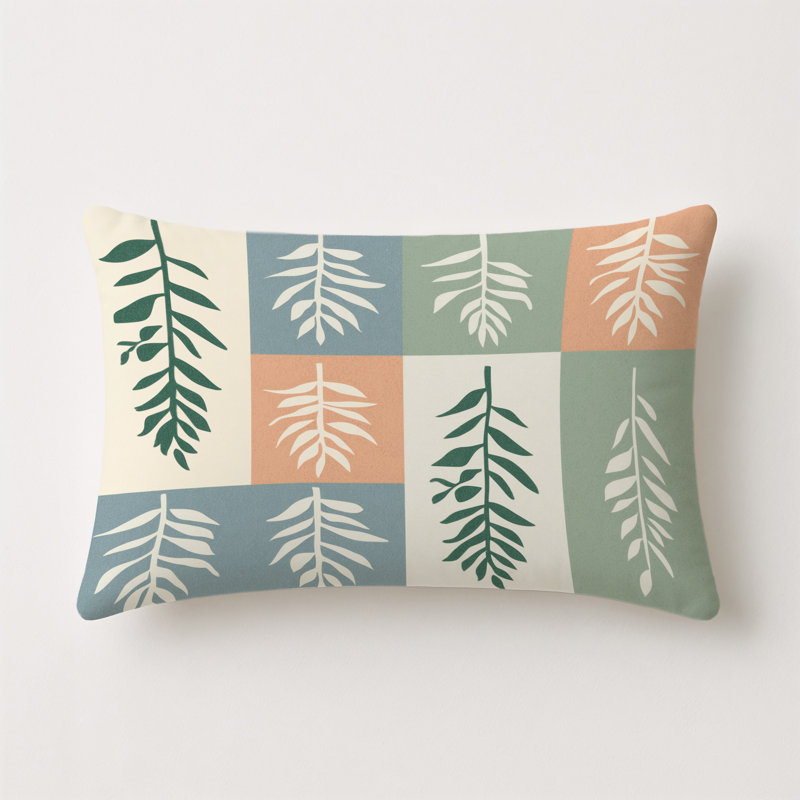 Pebble Stream Indoor And Outdoor Throw Pillow, Rectangle 18"H x 25"W