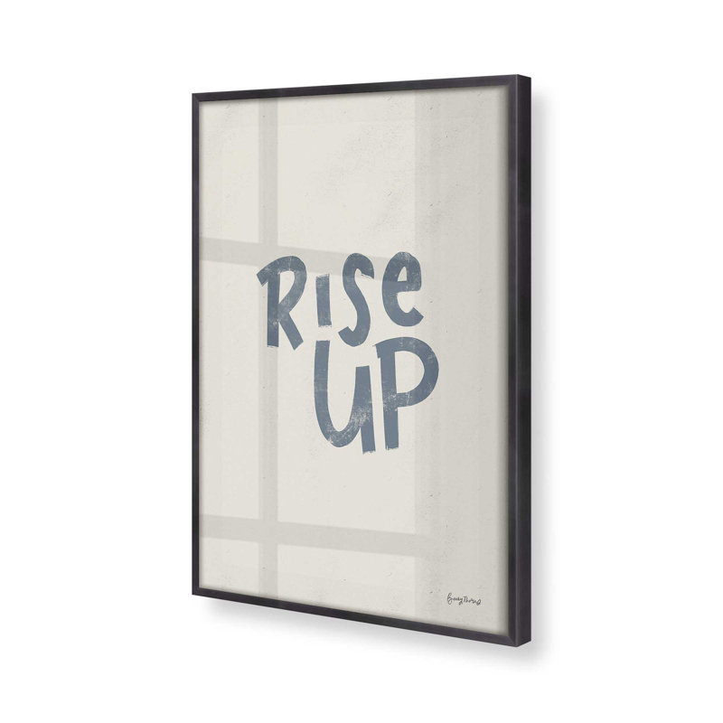 «Rise Up», Cadre en zinc patiné, H 17,25 po x l 13,25 po