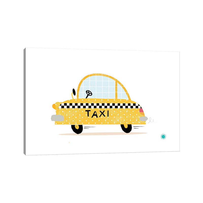 Yellow Taxi by PaperPaintPixels - Wrapped Canvas Print, 152.5 cm H x 101.5 cm W