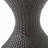 Outdoor 16-Inch Multi-Brown Wicker Hourgla Side Table