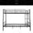 Full XL Over Queen Metal Bunk Bed-1867664426