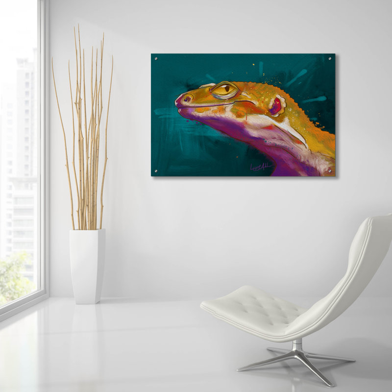 «Bruce The Leopard Gecko» par Dawg Painter, H 24 po x l 36 po x P 0,2 po