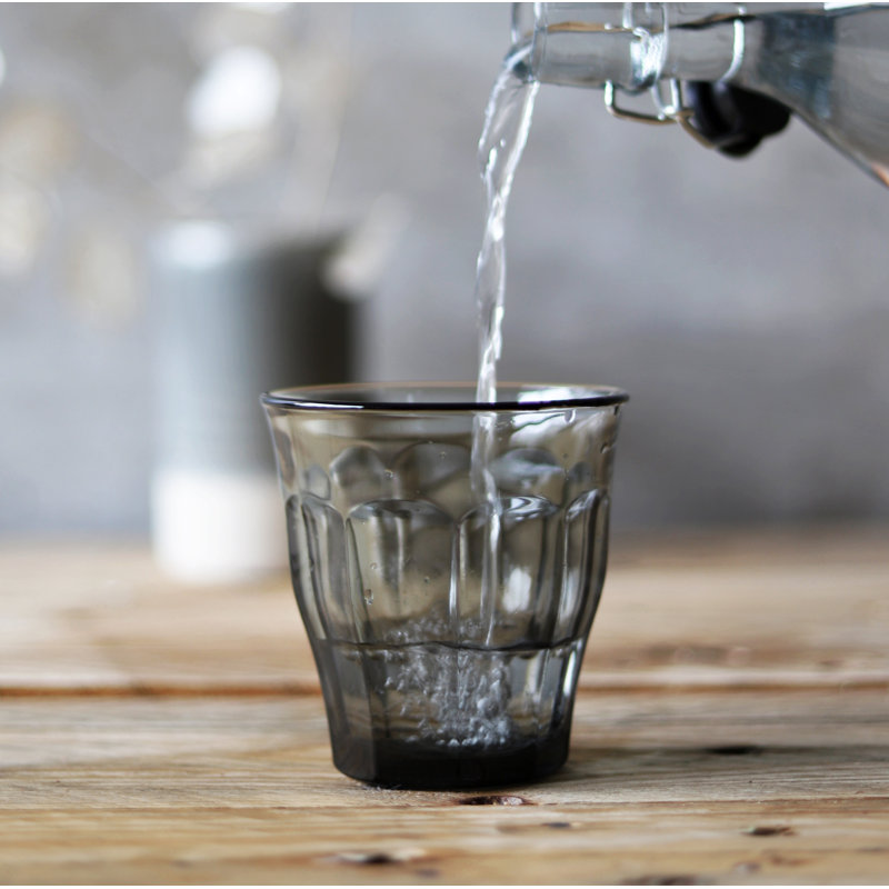 Duralex Picardie Grey 250ml Drinking Glass, Grey