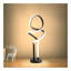 Petite lampe de table de chevet à DEL à intensité variable avec prise, lampe de bureau moderne pour chambre, salon et commode