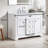 48'' Free Standing Single Bathroom Vanity with Engineered Marble Top