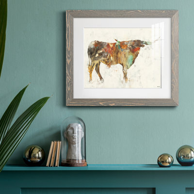 Armela Long Horn - peinture encadrée