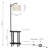 2-Tier Solid Wood Tray Table Floor Lamp With Bulb Included