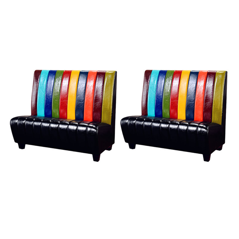 Banc rembourré en similicuir Modern Cafe