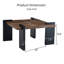 Table basse polyvalente en panneau de fibres à densité moyenne pour la vie moderne et les espaces de loisirs-511983341-529509088