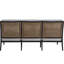 Bermuda Aluminum and Cane Sofa-423448721-423448732-423448735