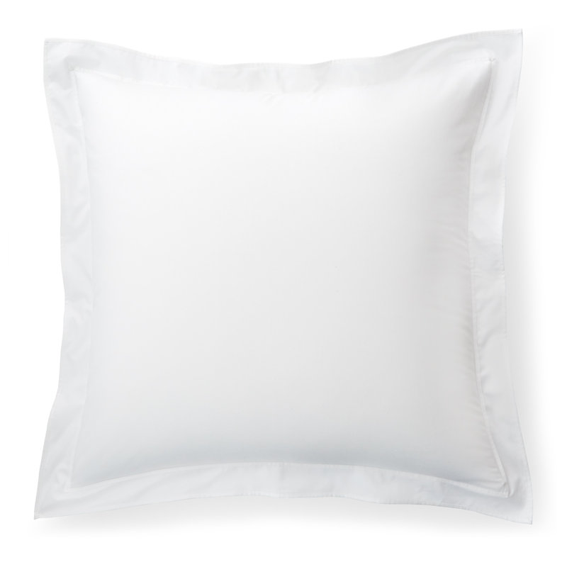 Spencer Border Sham, White, Standard/Twin