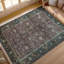 Bikaner Wool Oriental Area Rug in Red/Navy/Beige