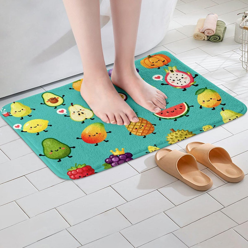 Tapis de bain Kawaii 16 po x 24 po, 16" W x Does Not Apply" L
