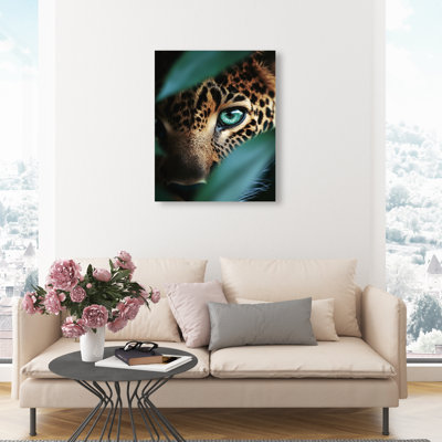 Jungle Watcher III Animals Canvas Print by Oliver Gal, Black Frame, 16 x 20