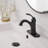 Single-Hole Single-handle Bathroom Faucet with Drain Assembly-95166386