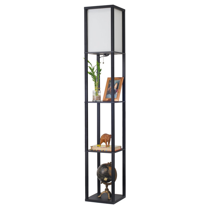Lampe sur pied colonne 63 "Toro, Blanc