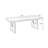 Nut-brown Rectangular Solid Wood Dining Table-949755540