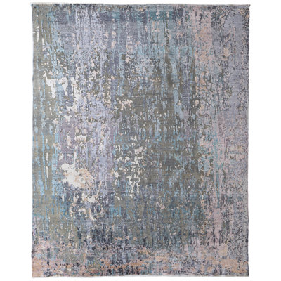 Eros Modern Abstract Purple Area Rug