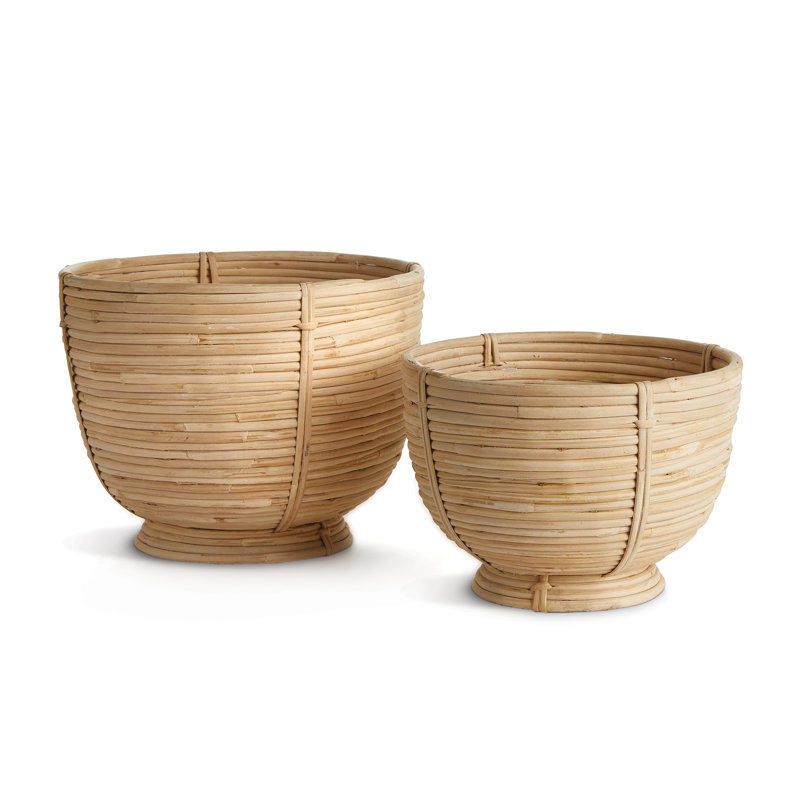 Ensemble de 2 paniers en rotin Callie