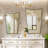 Rectangle Scalloped Metal Flat Wall Mirror-53649759-53649757