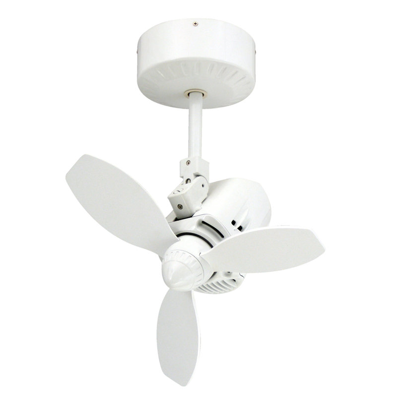 Pure White 18'' Oscillating Ceiling Fan with Remote