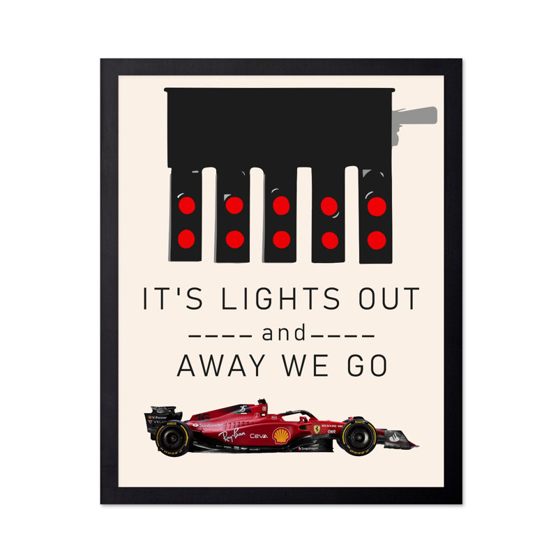 It's Lights Out, Black Framed, Poster, 18"H x 24"W