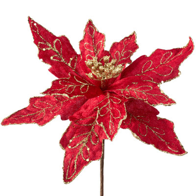 Fabric Poinsettia Arrangement