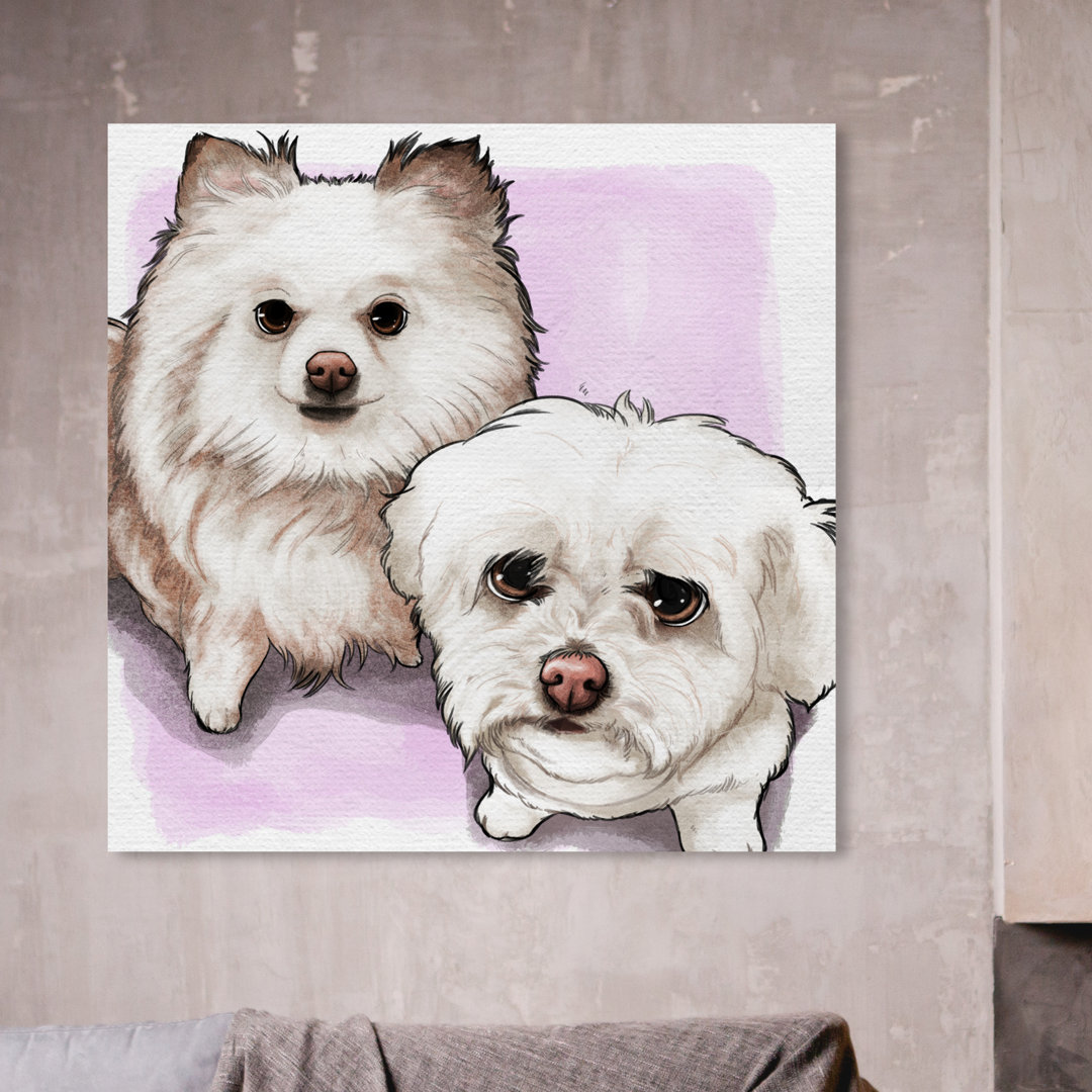 'Precious Couple Custom' Painting on Wrapped Canvas