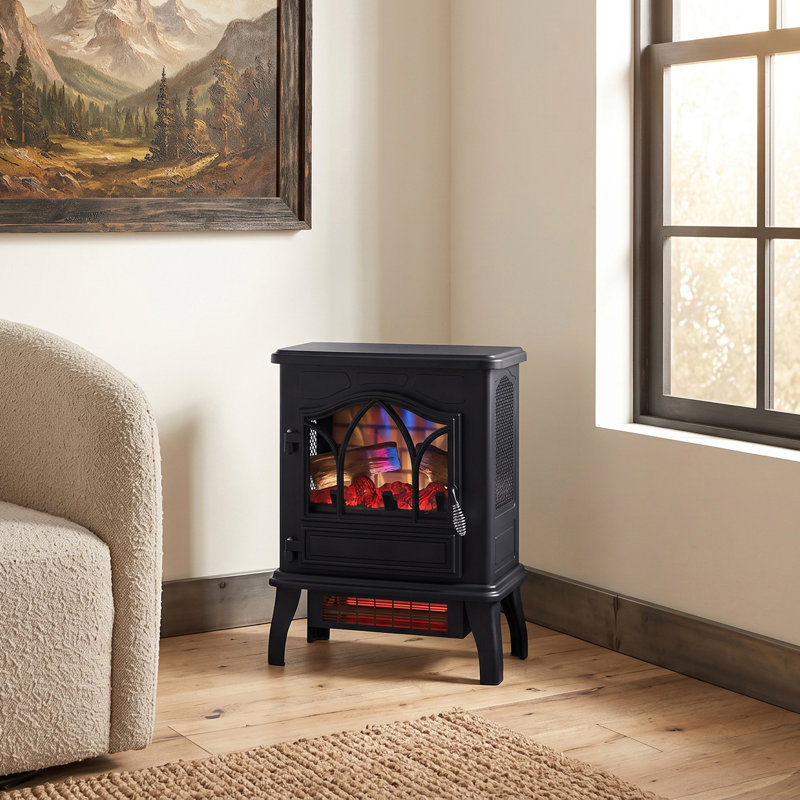 Duraflame 3D Black Infrared Electric Fireplace Stove
