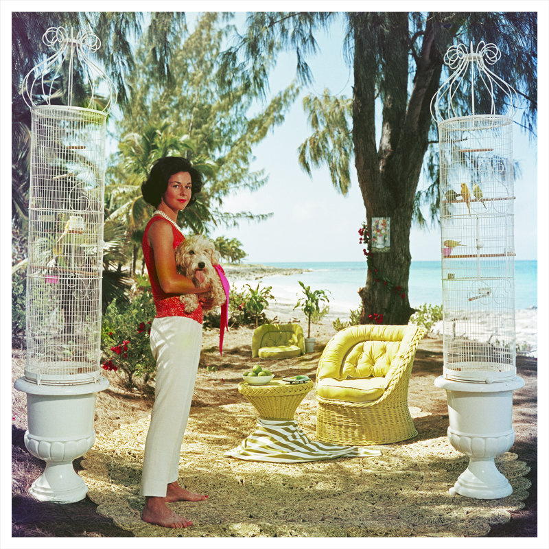 Gloria Schiff Print by Slim Aarons, Unframed, 45" H x 45" W x 0.1" D