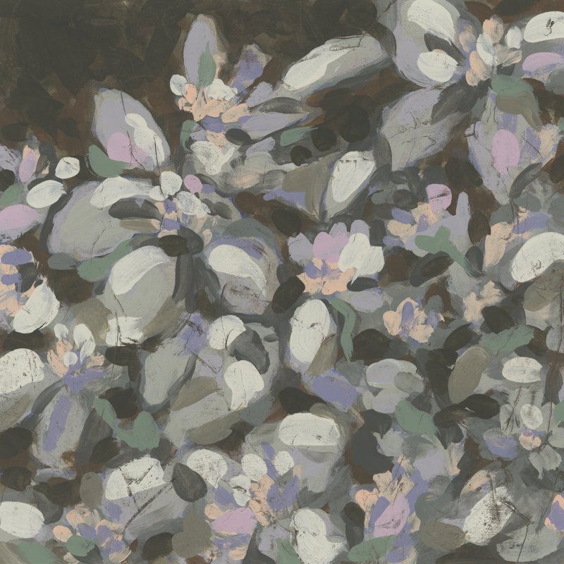 Teesha Moody Allover Floral II by June Erica Vess - Wrapped Canvas Print, 30 cm H x 30 cm W