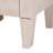 Foye Baxton Studio Leyna Modern Beige Faux Shagreen 3-Drawer End Table