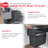 Hailo Kitchen Trash Can Dual 14 Liter Waste Separation, EcoLine Design L, Black