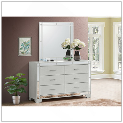 Commode Madison, champagne argenté