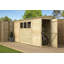 Shiplap Pent Wooden Shed-121671085