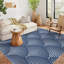 Tapis bleu en polyester tissé à la machine Saminah-1602054