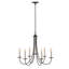 Simple Sweep 6-Light Candle Style Classic/Traditional Chandelier-6337020