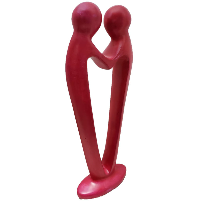 Menges People Figurines & Sculptures, Red, 12" H x 4" W X 2.5" D