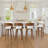 26'' Swivel Upholstered Counter Stools with solid wood leg-1099685635