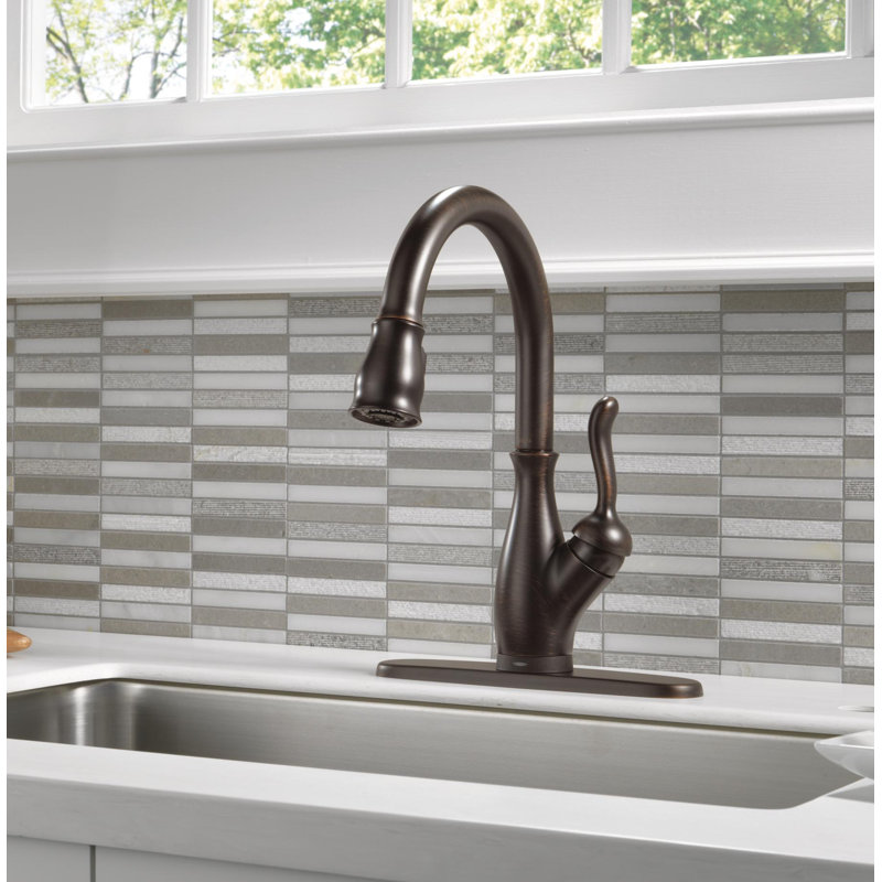Leland Pull Down Sprayer Touch Kitchen Sink Faucet, Touch Control Kitchen Faucet, Venetian Bronze
