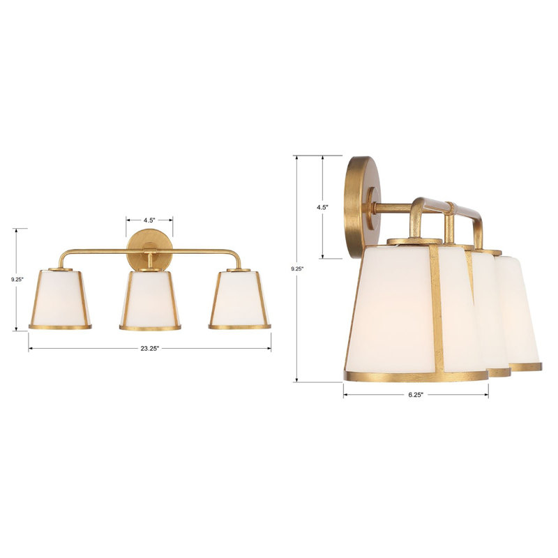 Marietta 3 - Light Vanity Light, Gold