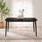 Bhawari Large Black Wooden Dining Table With 4 Chairs & Bench-1293657977