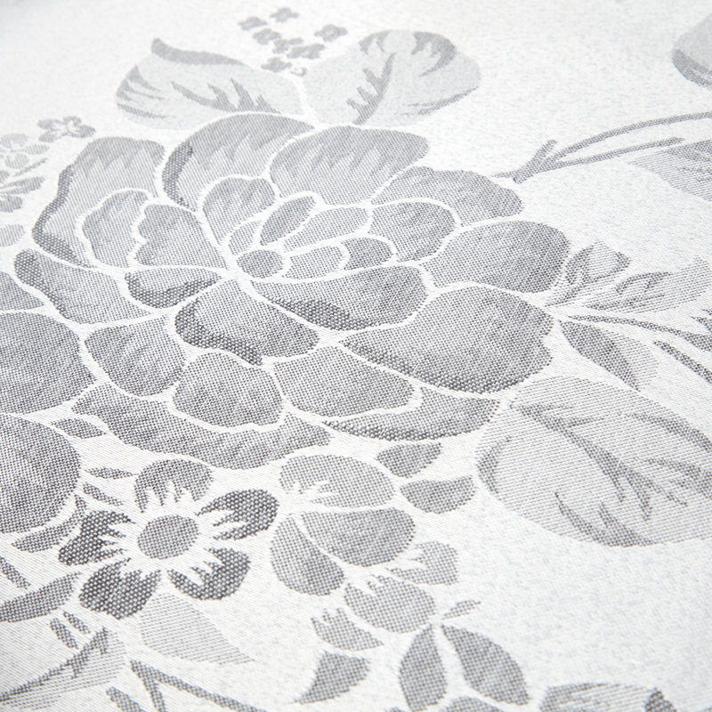 Ophelie Table Cloth, 127cm W x  178cm L, Silver