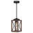Rustic Farmhouse Pendant Light, Metal Cage Hanging Ceiling Lamp for Kitchen Island, Dining Room, Entryway-1286140100-1233750034