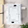 72" L x 54" W Drop In Whirlpool Acrylic Bathtub with Center Drain in White